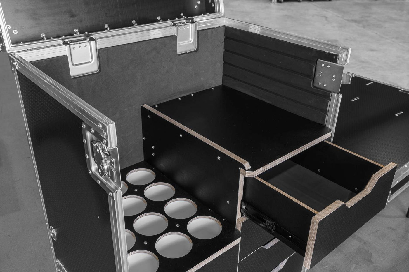 800 12-UP MIC STANDS WITH DRAWERS