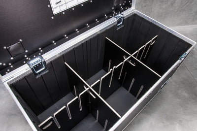 1200 road case with light divider inserts