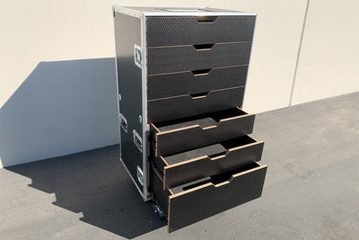 800 Seven Drawer Case with drawers open