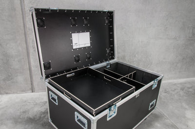 12Eight Tall Road Case with Divider Insert and Tray